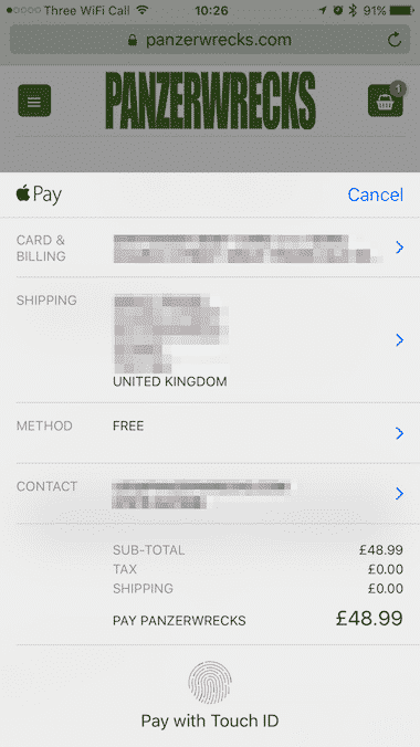 Apple Pay @ Panzerwrecks